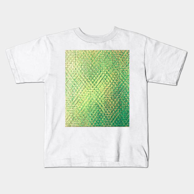 Iridescent Yellows Greens Kids T-Shirt by PSCSCo